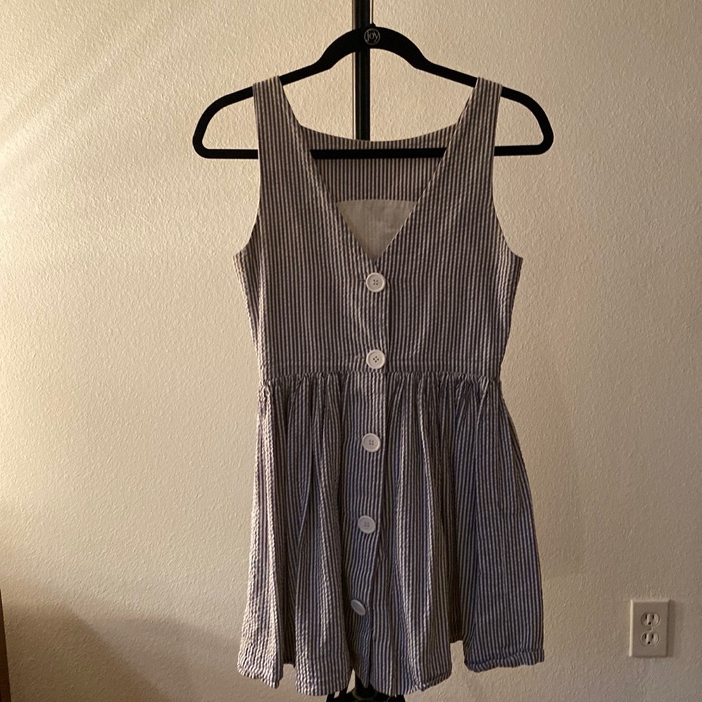American Apparel striped poplin dress